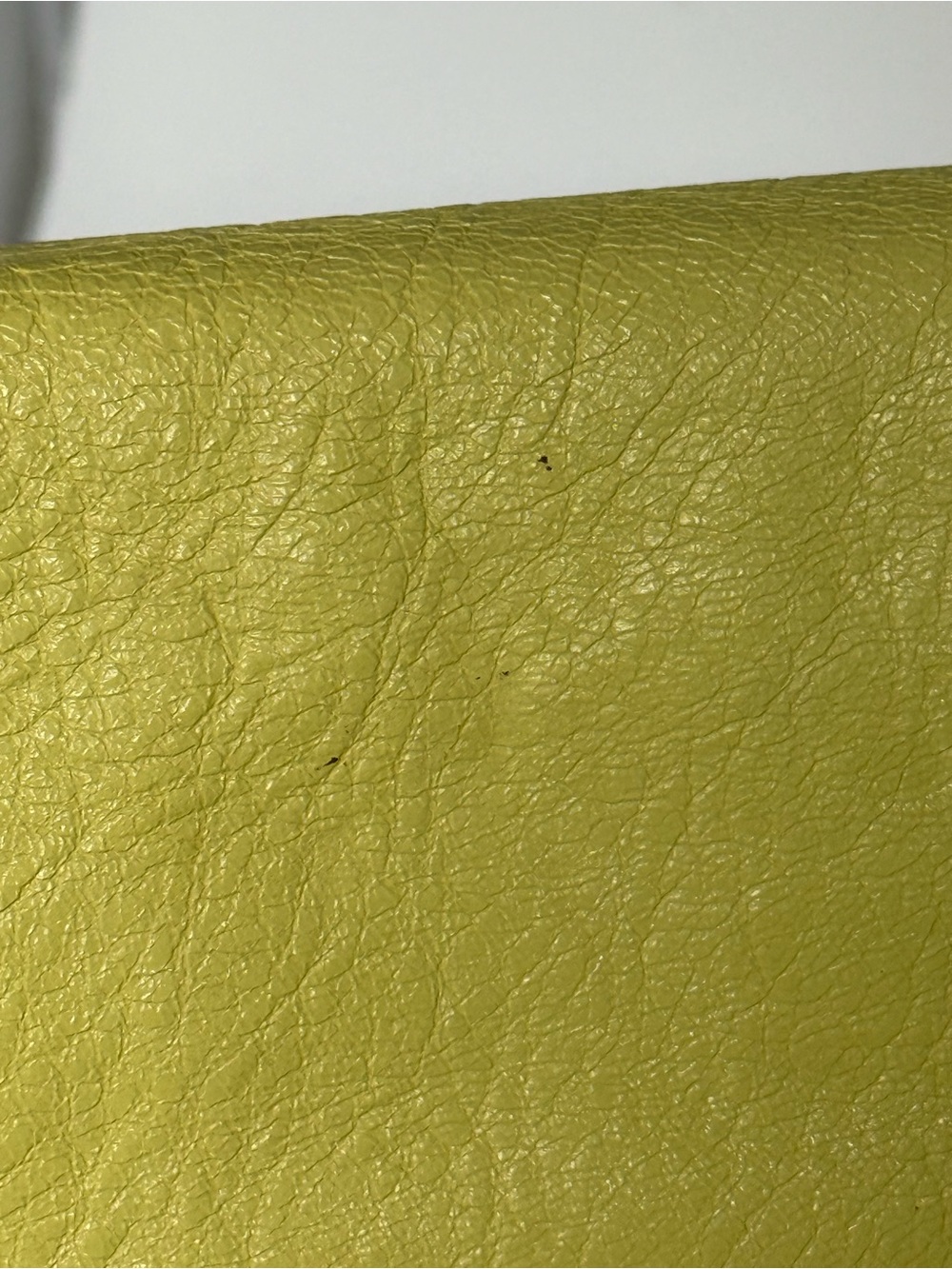 Balenciaga Giant 12 Gold Envelope Clutch Jaune Citron Yellow Leather - Picture 11 of 12